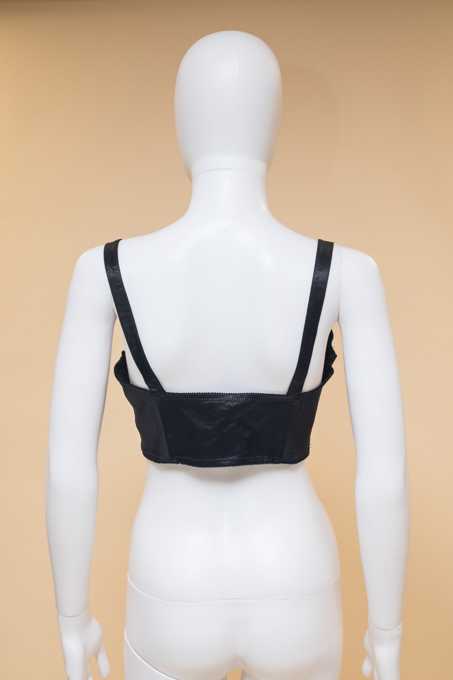Jean Paul Gaultier Black Satin Dollar Bustier