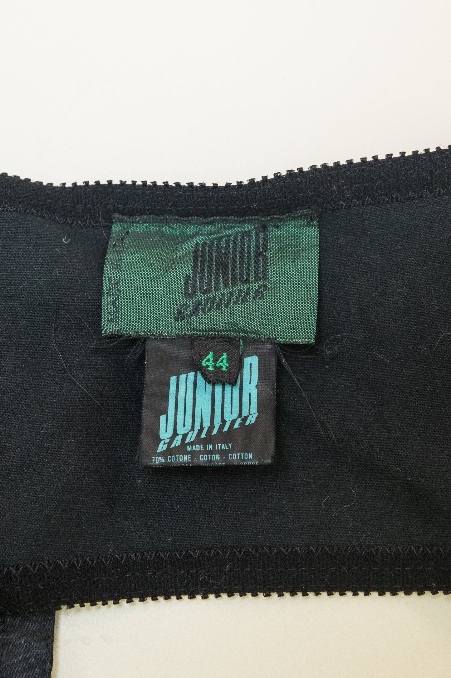 Jean Paul Gaultier Black Satin Dollar Bustier