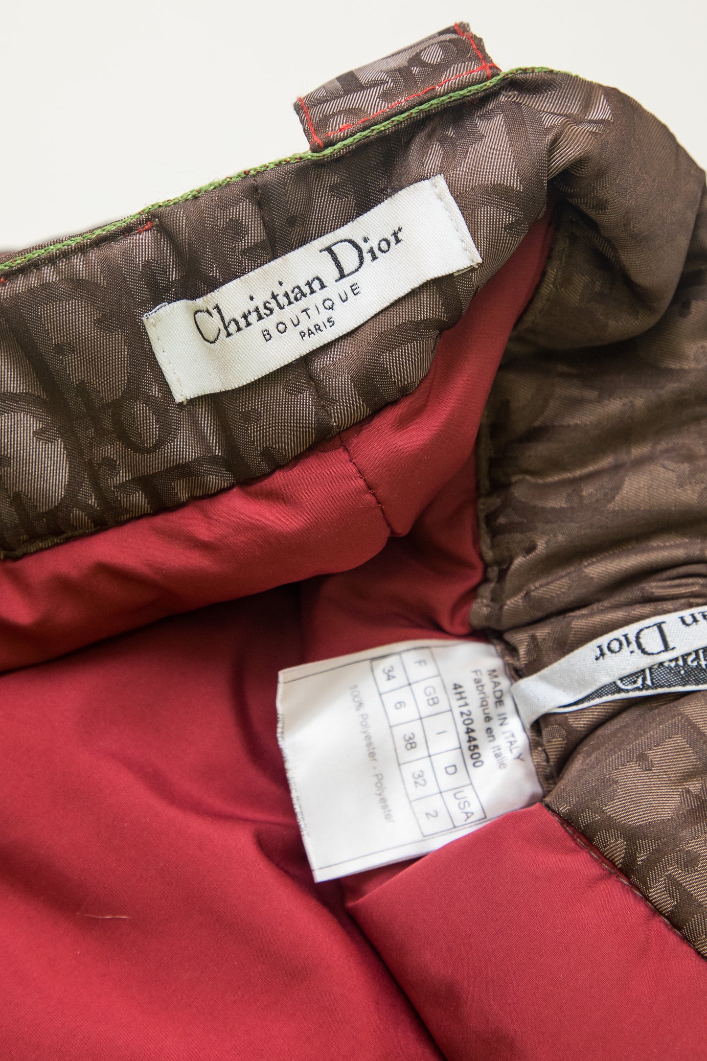 Christian Dior 2004 Rasta Ski Trousers