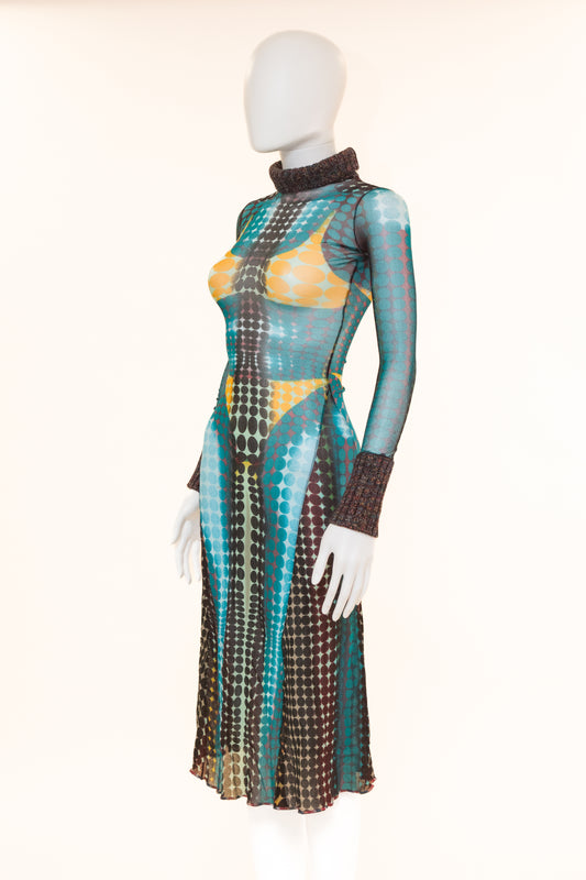 Jean Paul Gautier 1995 cyber dots dress
