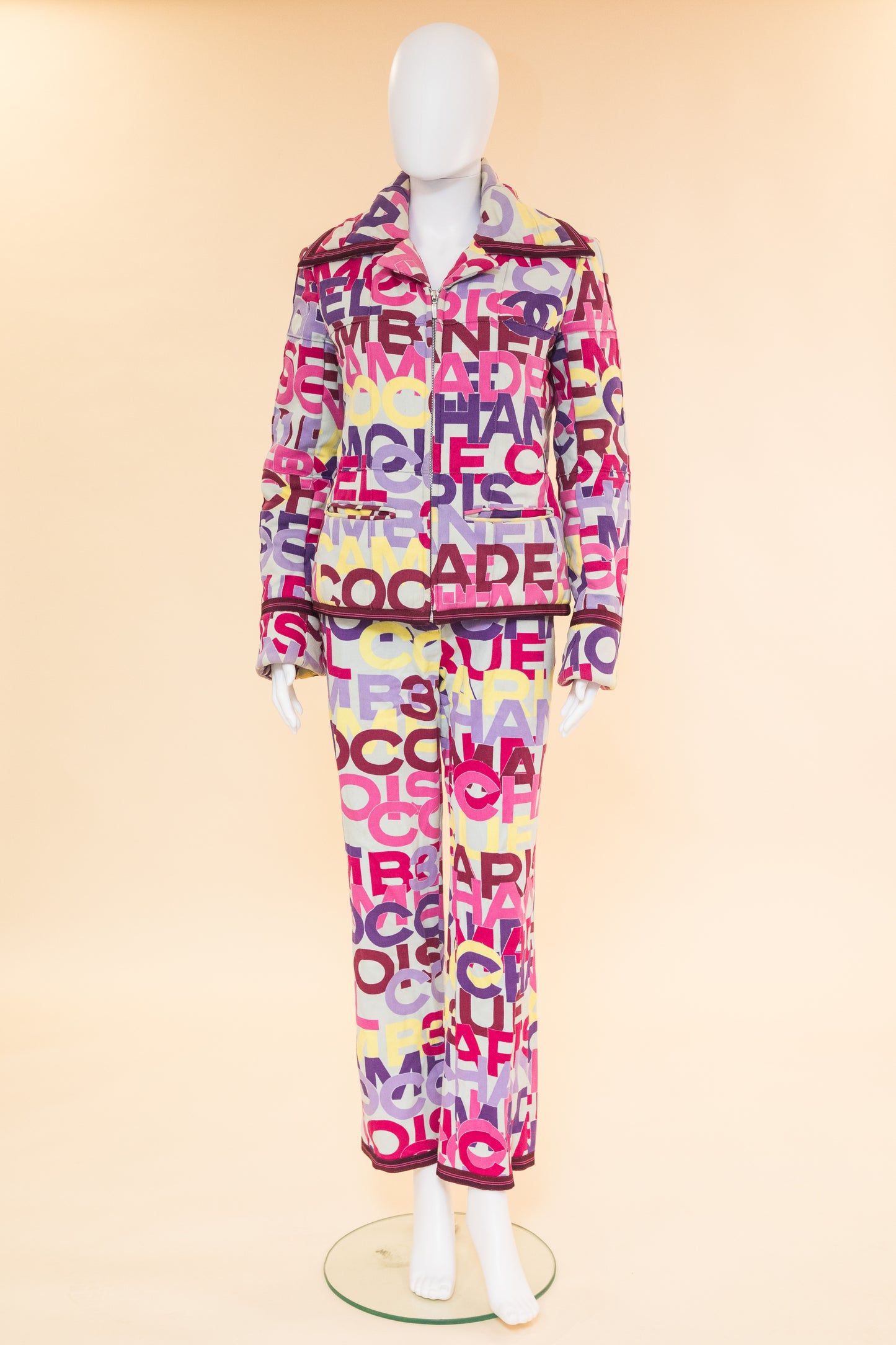 Chanel 2000 Logo Ski Jacket & Trousers Set