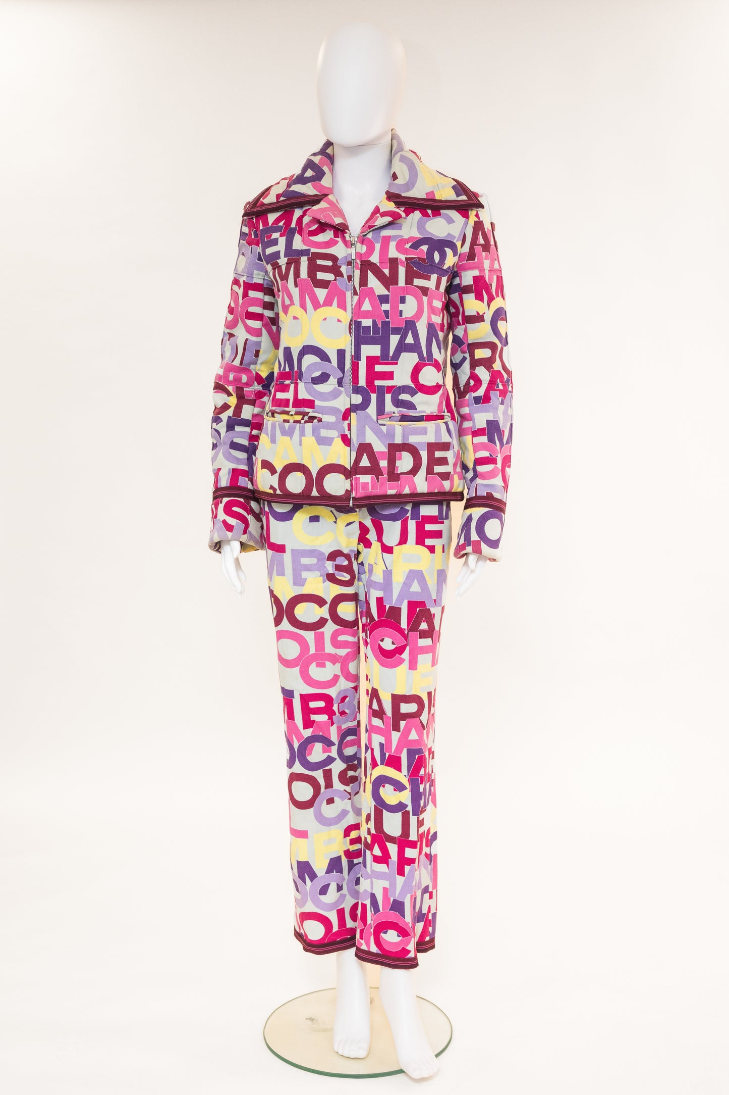 Chanel 2000 Logo Ski Jacket & Trousers Set