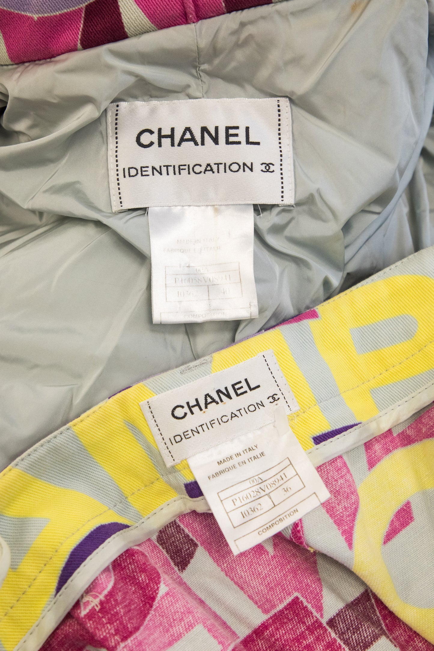 Chanel 2000 Logo Ski Jacket & Trousers Set