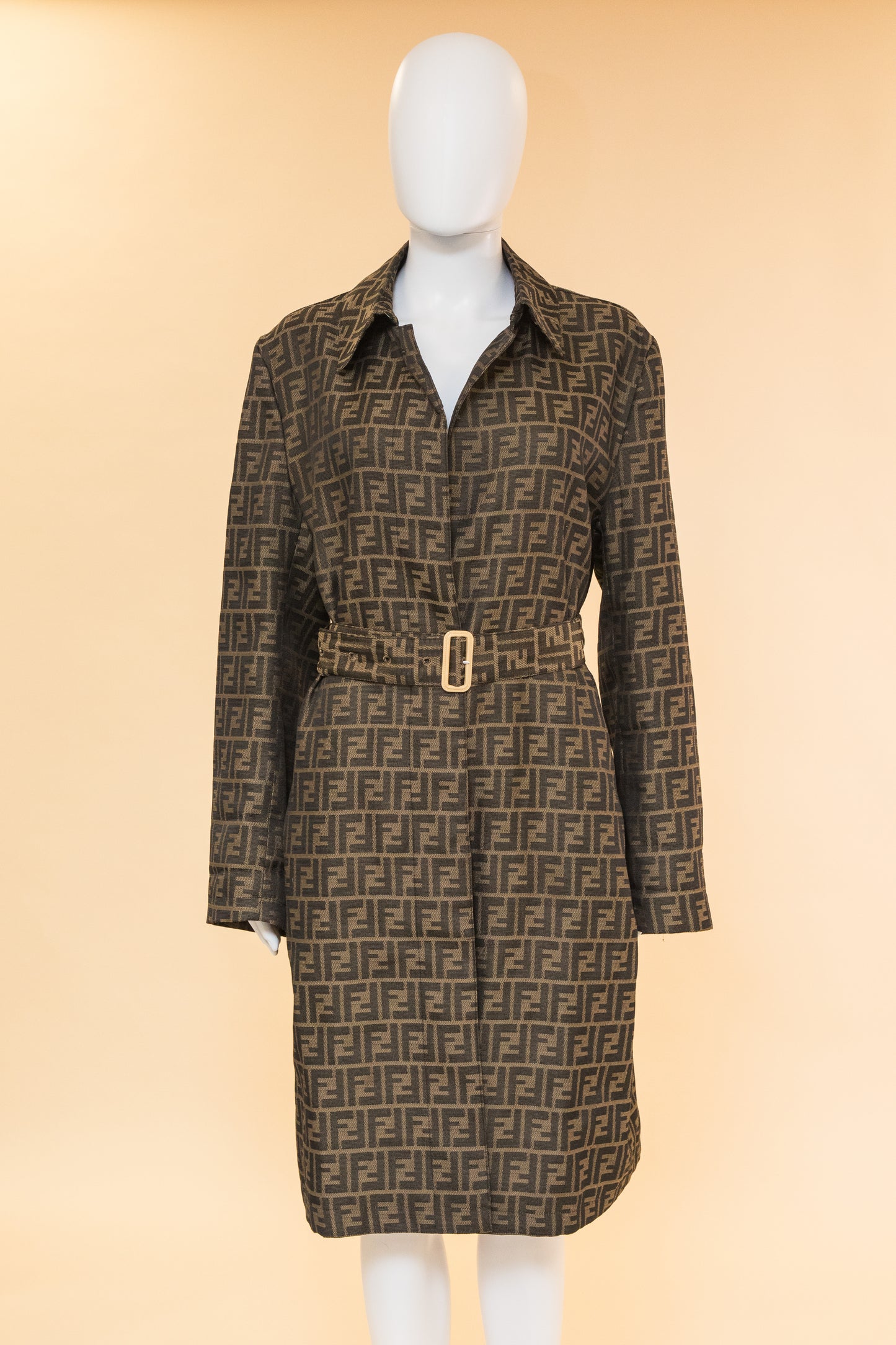 Fendi Zucca Monogram Macintosh Jacket