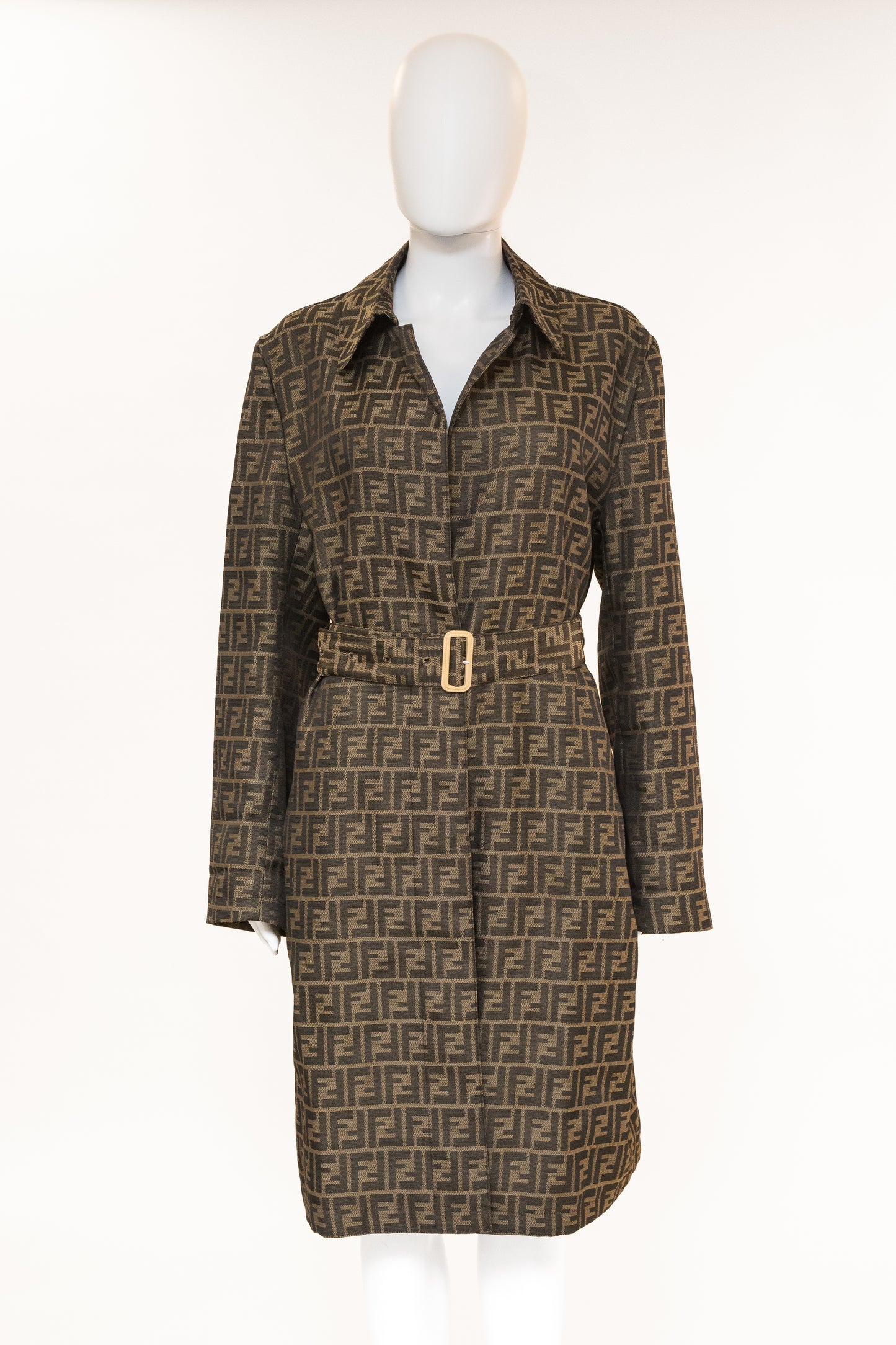 Fendi Zucca Monogram Macintosh Jacket