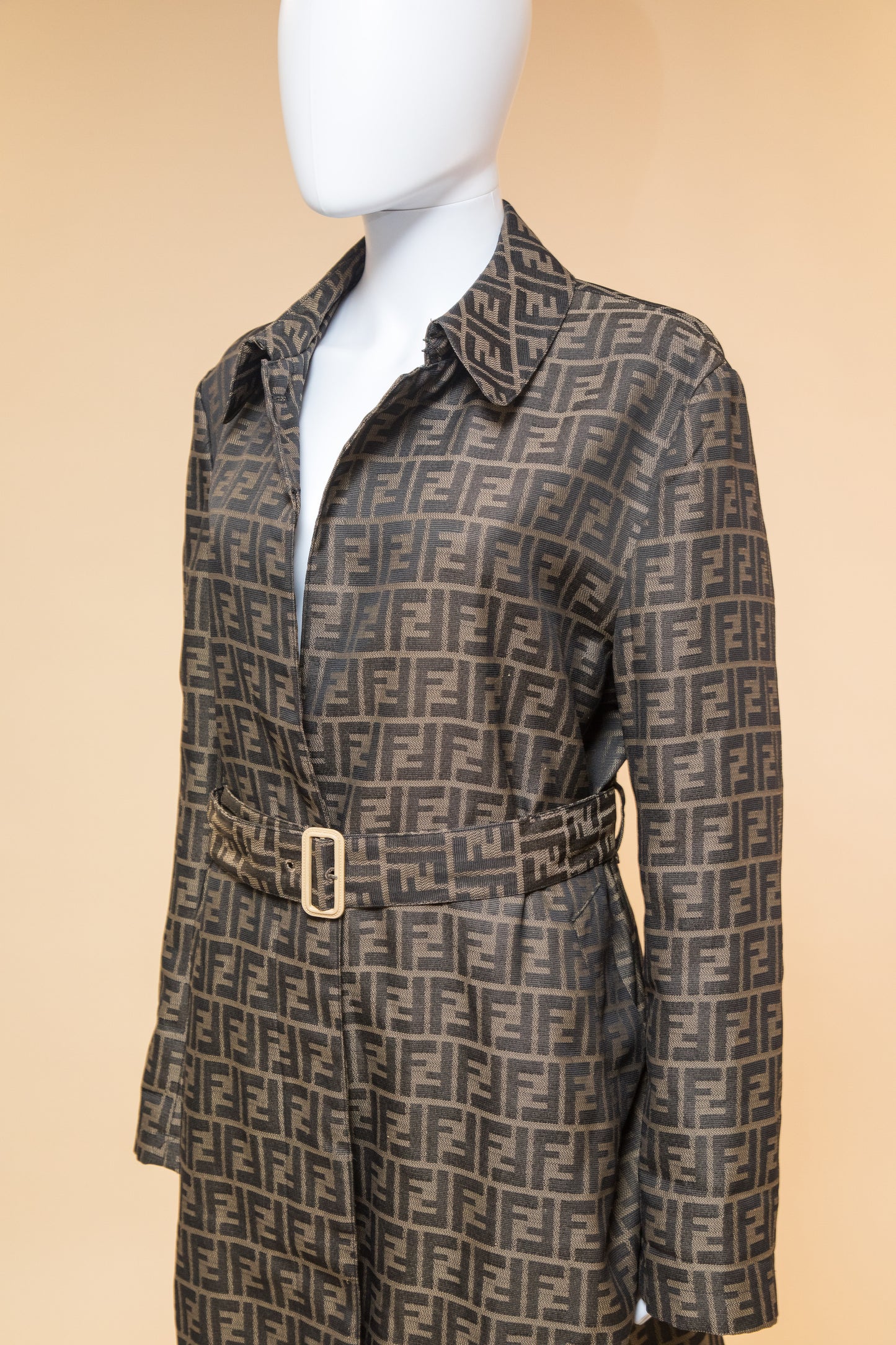 Fendi Zucca Monogram Macintosh Jacket