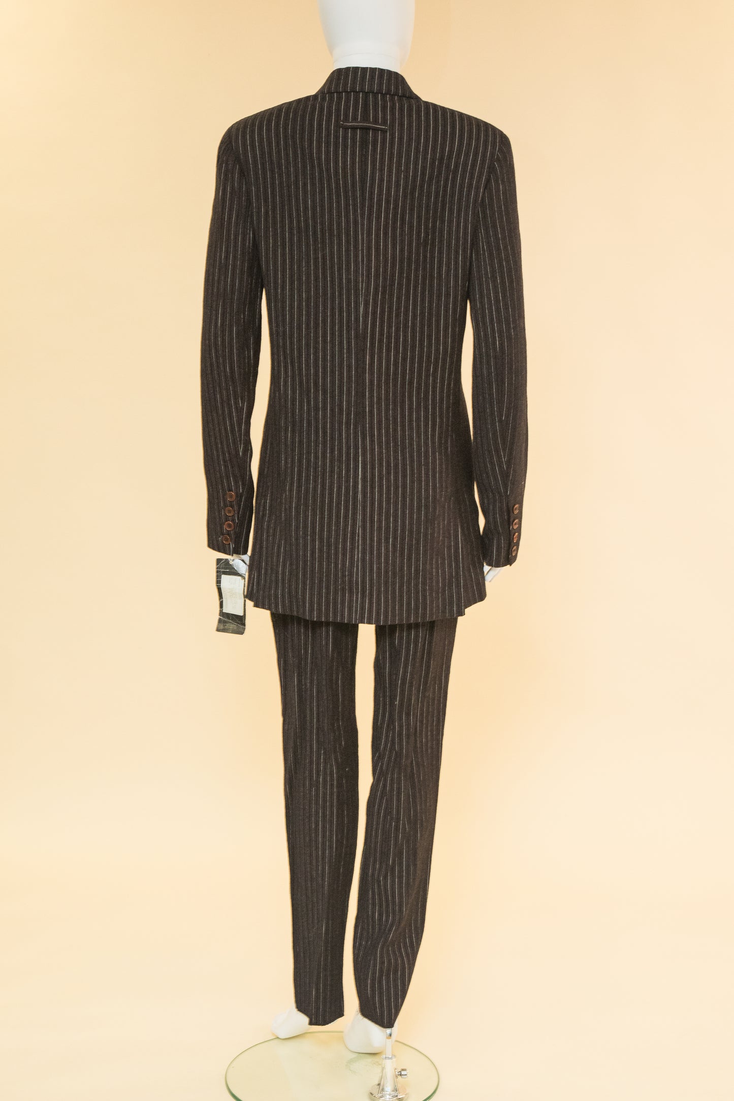 Jean Paul Gaultier Femme Wool Pinstripe Suit