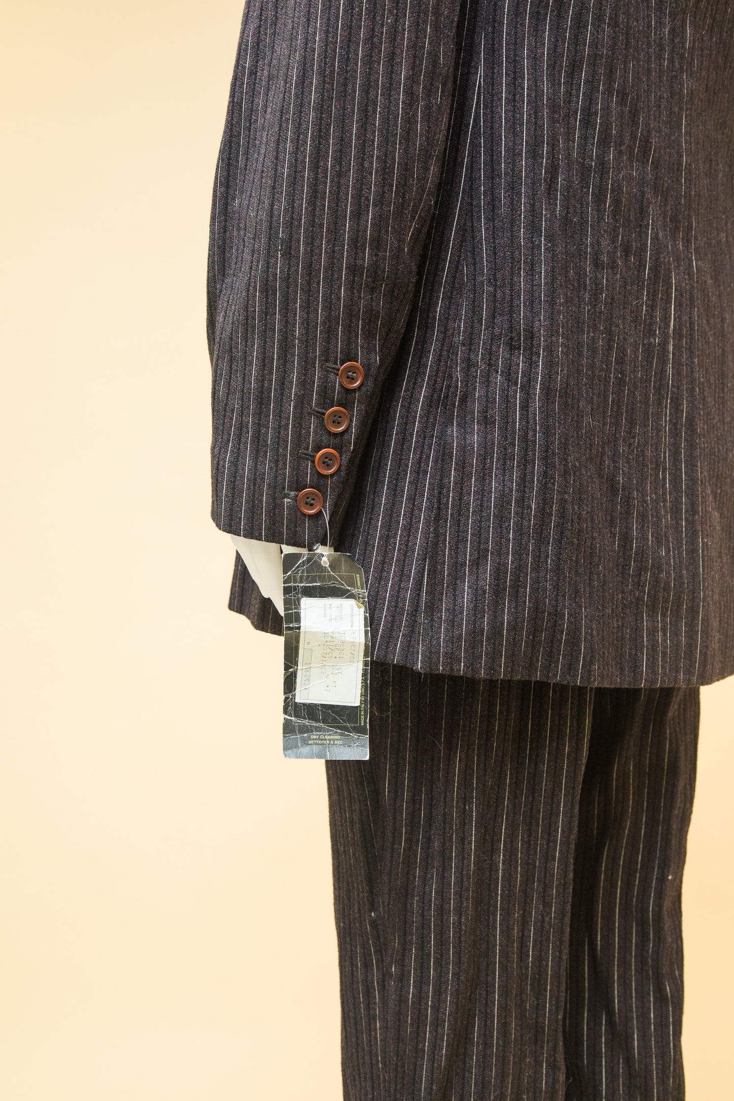 Jean Paul Gaultier Femme Wool Pinstripe Suit